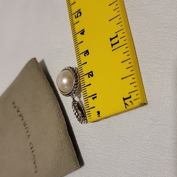 David Yurman Cable Amulet Box Chain Slider Necklace 18K/Sterling Silver 925/750 - Picture 10 of 11